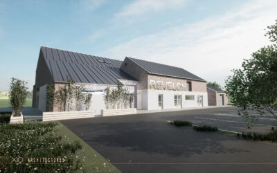 Transformation de bâtiments existants en salle de réception aux LES RUES DES VIGNES